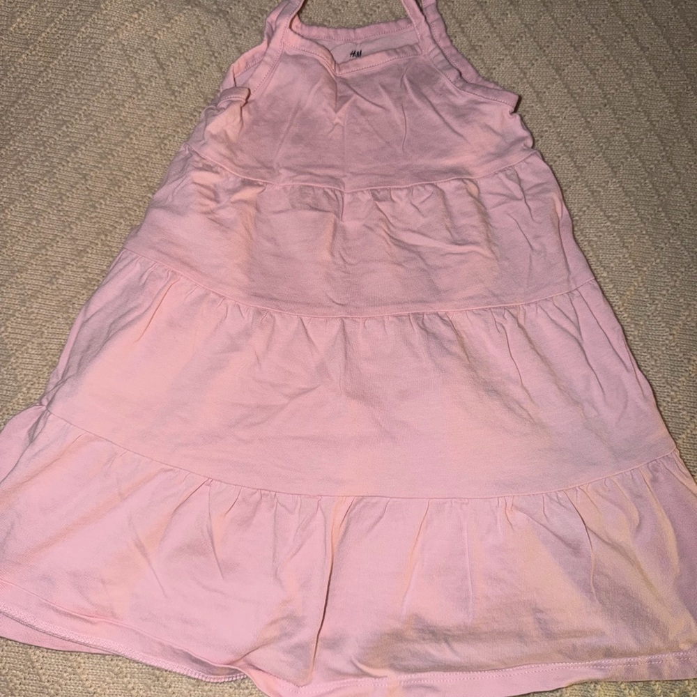 H&M Light Pink Tiered Halter Dress for Kids